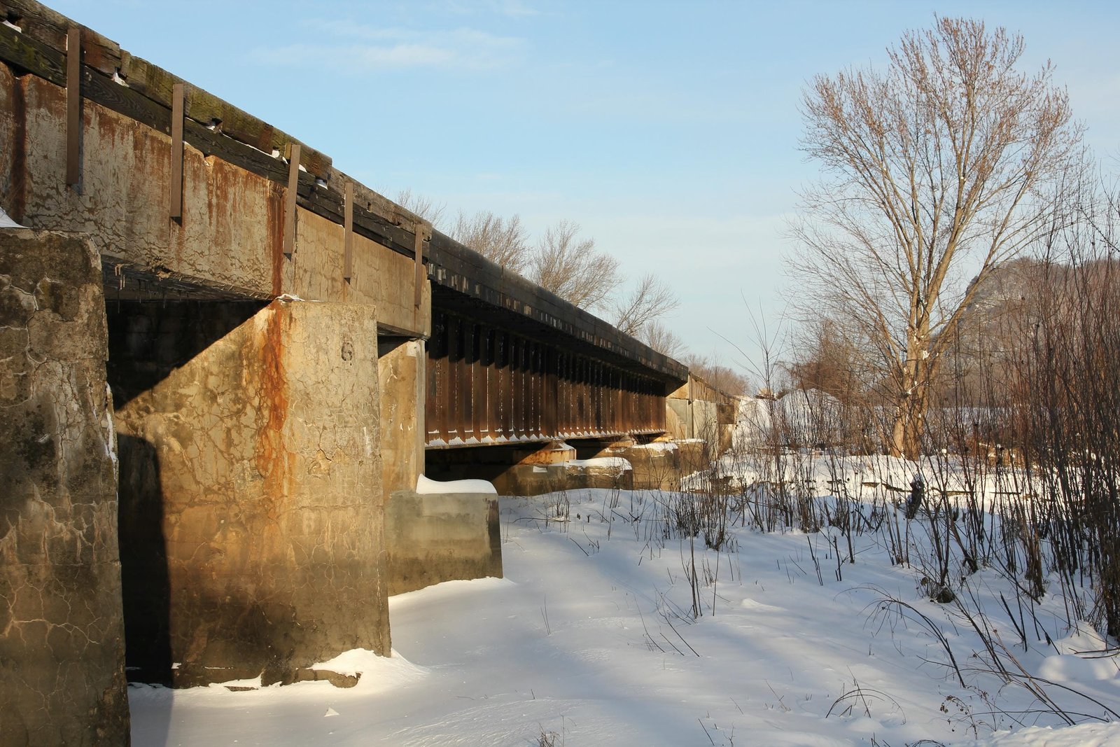 Looking north